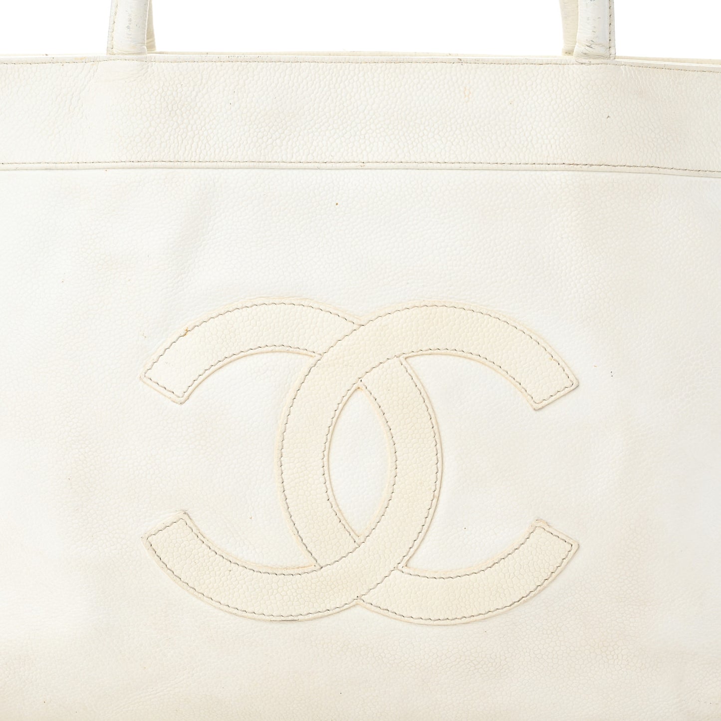 Caviar CC Timeless Tote White