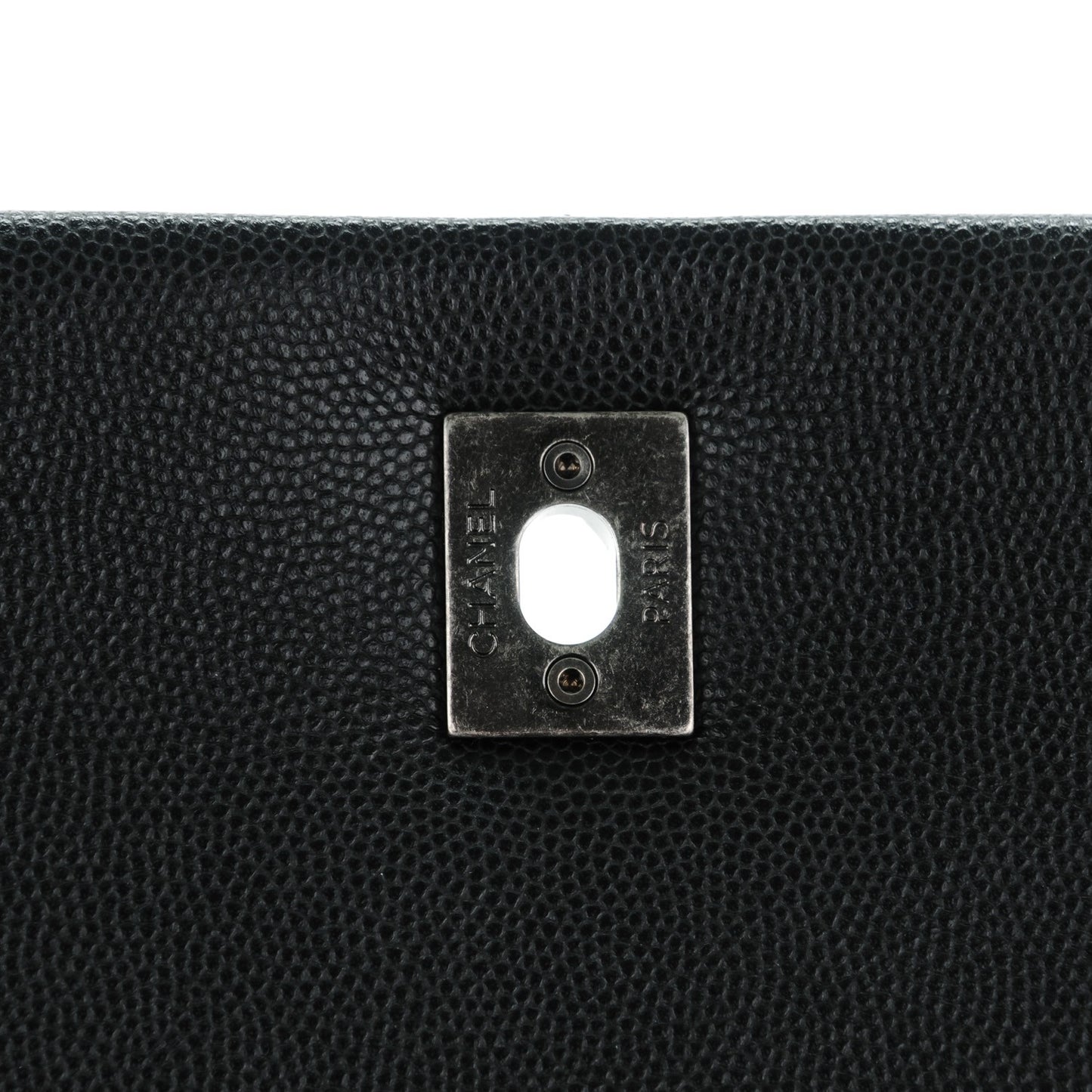 Caviar Quilted Medium Coco Handle Flap Black