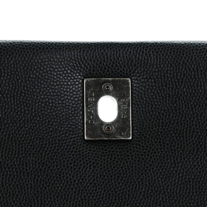 Chanel Caviar Quilted Medium Coco Handle Flap Black 6 of 8