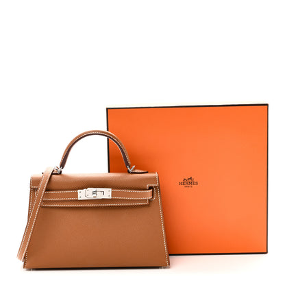 Hermes Epsom Mini Kelly Sellier 20 Gold 10 of 10