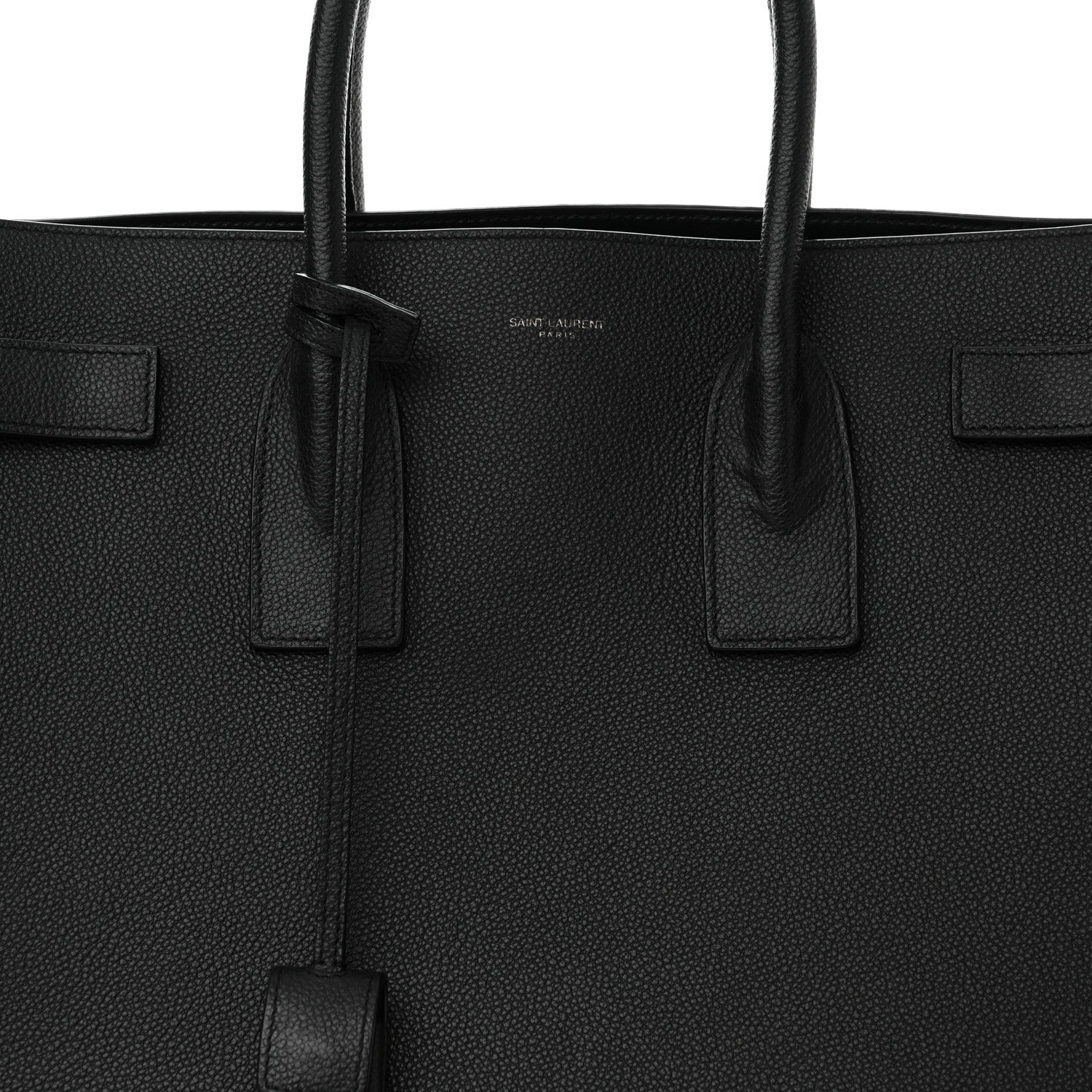 Saint Laurent Grained Calfskin Large Sac De Jour Carryall Black 9 of 20