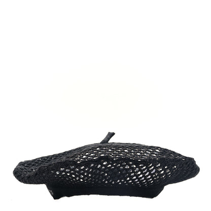 Christian Dior Mesh Arty Beret 57 Black 4 of 9