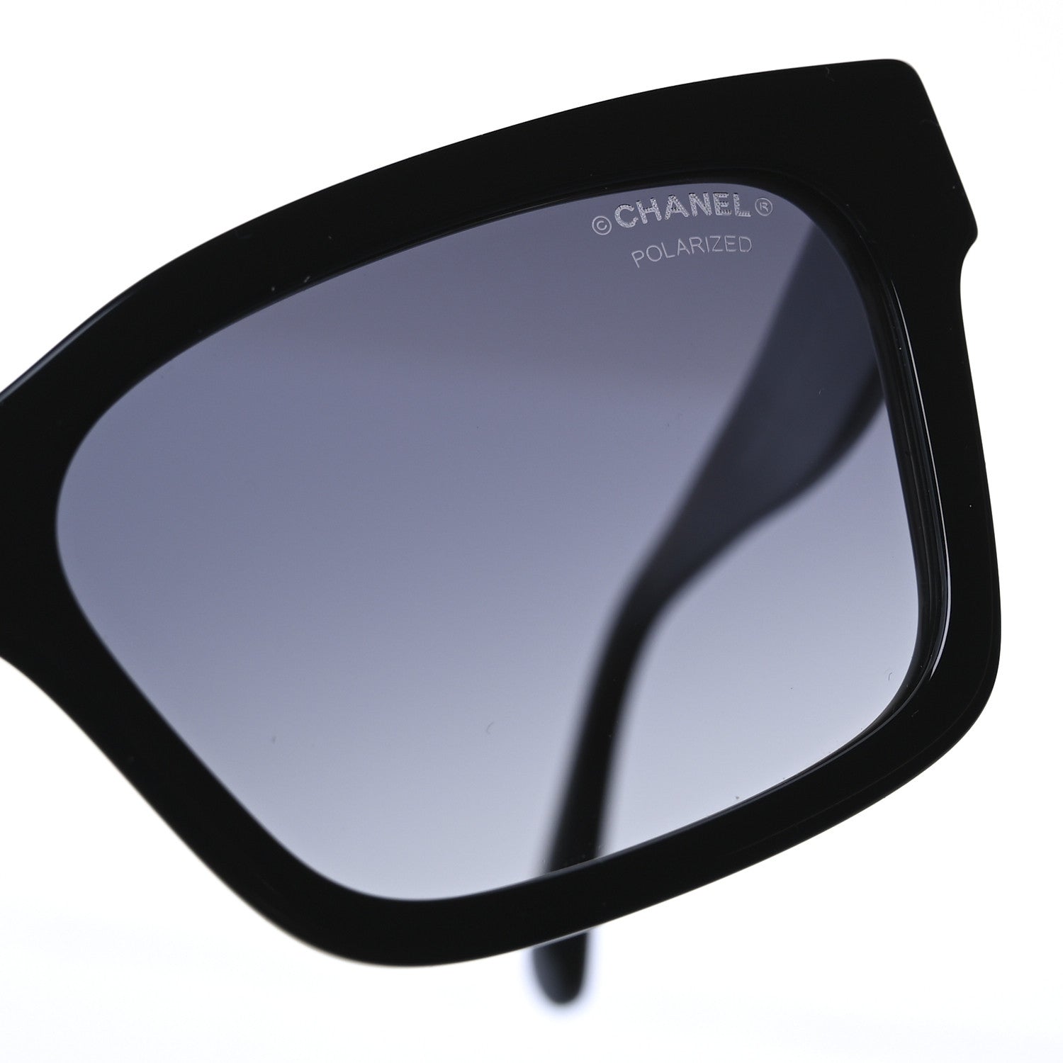 Chanel Acetate Polarized Square Sunglasses 5417-A Black 8 of 9