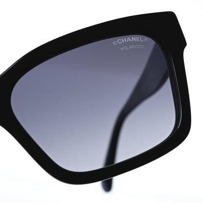 Chanel Acetate Polarized Square Sunglasses 5417-A Black 8 of 9