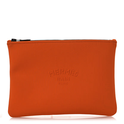 Hermes Neoprene Neobain Medium Case Orange 1 of 9