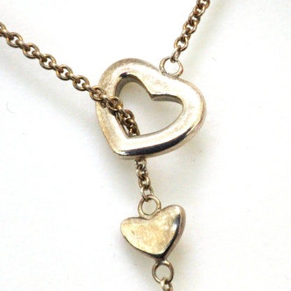 Tiffany Sterling Silver Heart Lariat Necklace 4 of 7