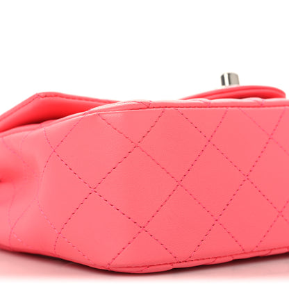Chanel Lambskin Quilted Mini Rectangular Flap Pink 9 of 10