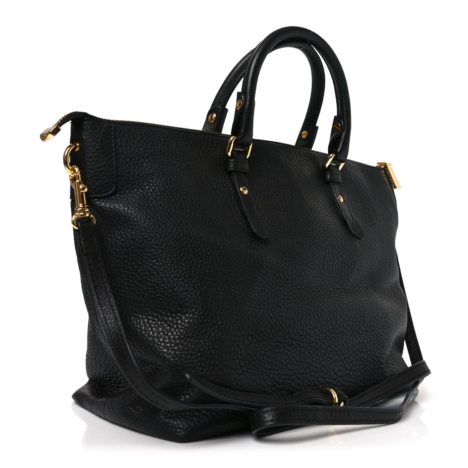 Versace Vitello Medusa Tote Black 3 of 9