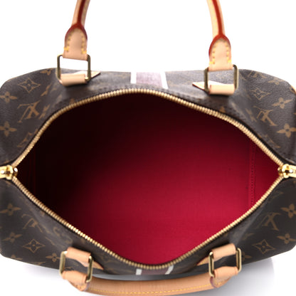 Louis Vuitton Monogram My LV Heritage Speedy Bandouliere 30 Bordeaux White 5 of 11