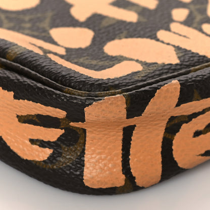 Louis Vuitton Monogram Graffiti Pochette Accessories Peach 8 of 9