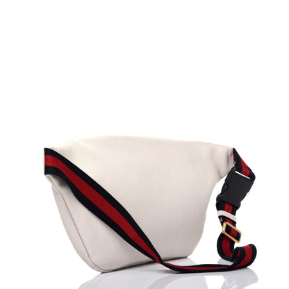 Gucci Grained Calfskin Coco Capitan Logo Belt Bag White 3 of 11