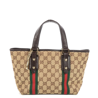 Gucci Monogram Small Jolicoeur Tote Brown 1 of 8