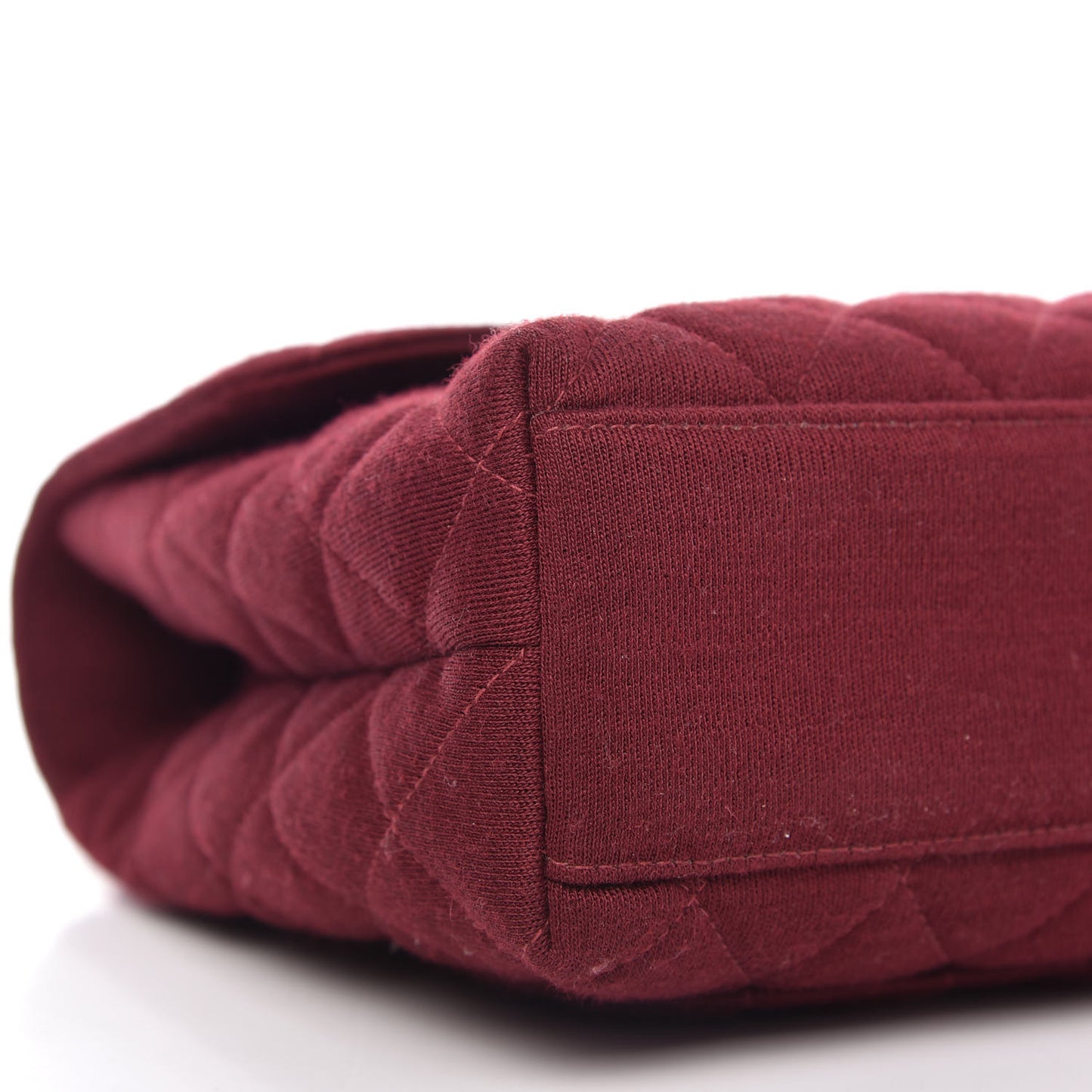 Jersey Quilted Medium Kelly Flap Burgundy