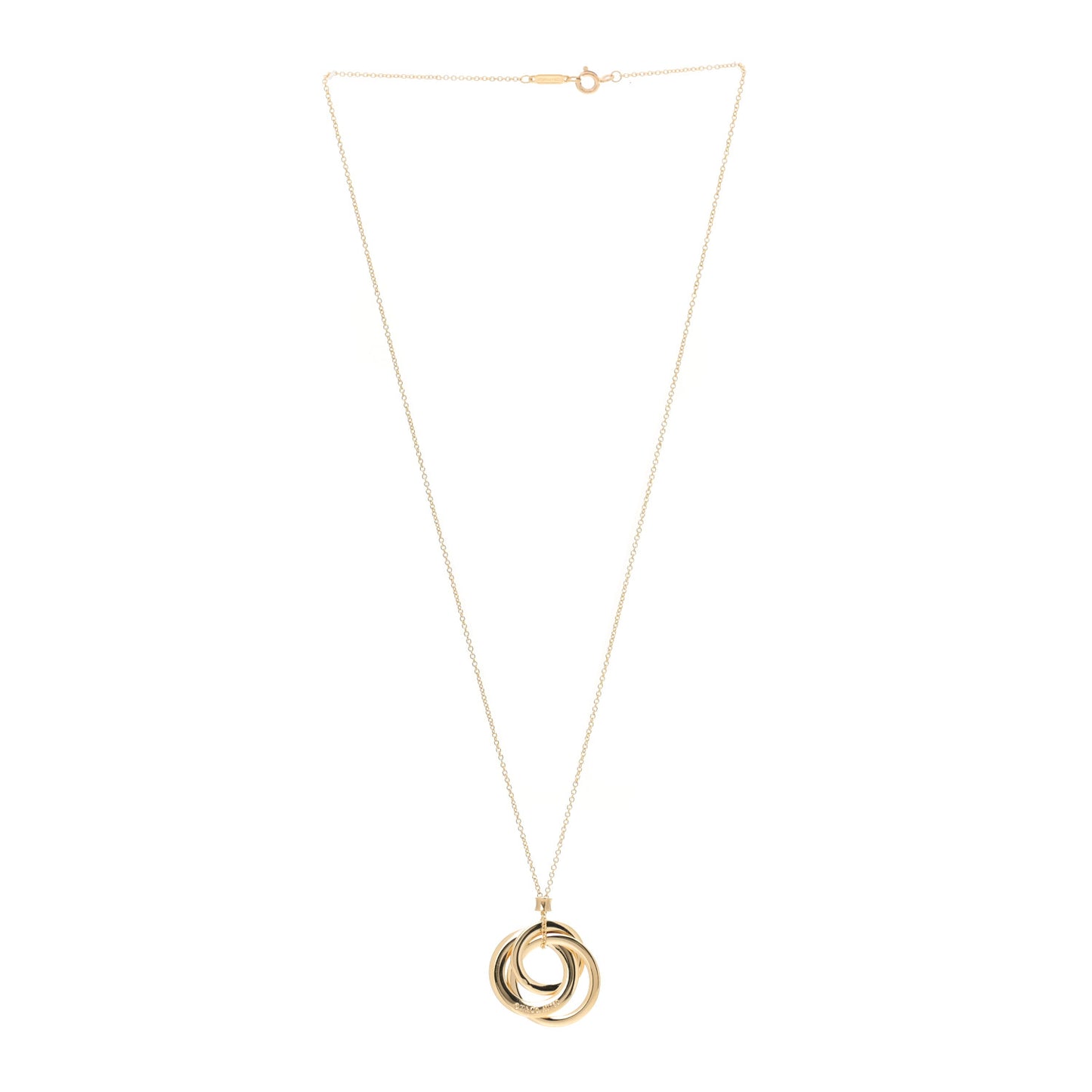18K Yellow Gold 1837 Interlocking Circles Necklace