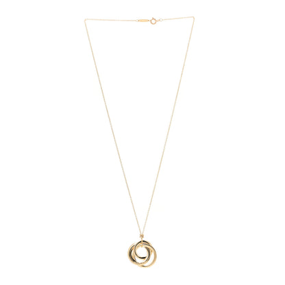 Tiffany 18K Yellow Gold 1837 Interlocking Circles Necklace 3 of 6