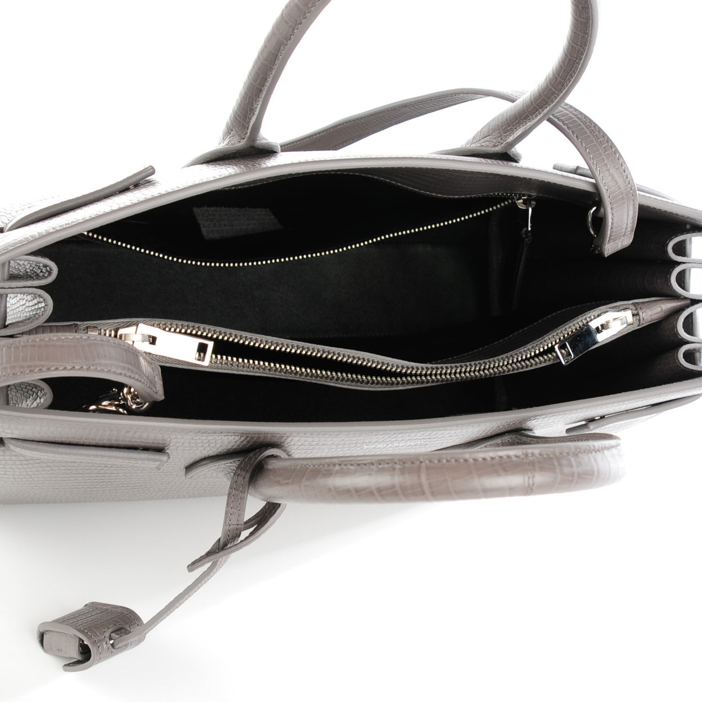 Snake Embossed Small Sac De Jour Fog