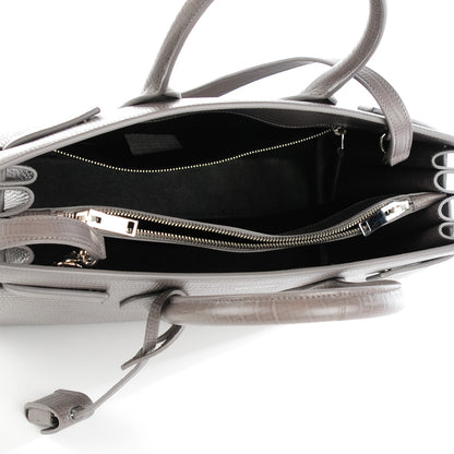 Saint Laurent Snake Embossed Small Sac De Jour Fog 5 of 7