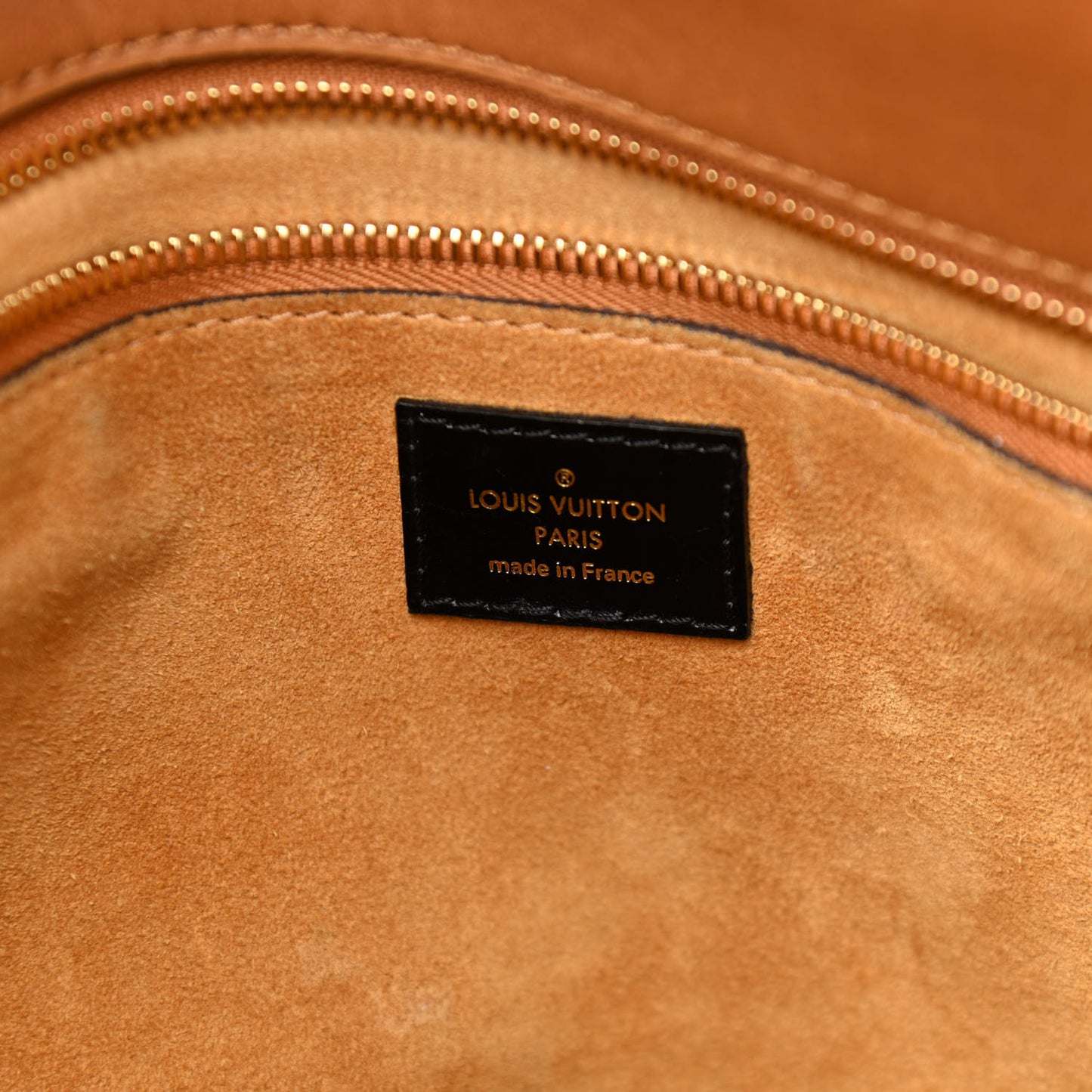 Monogram Cuir Orfevre Tote W PM Noisette