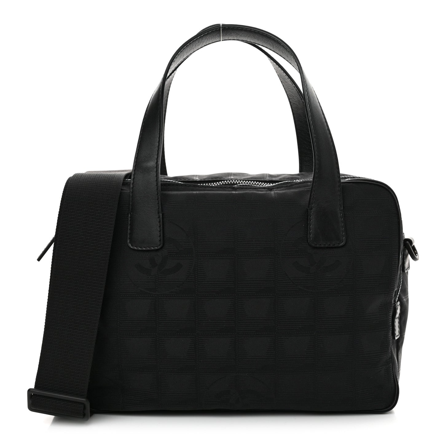 Nylon Travel Shoulder Bag Black