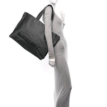 Burberry Nylon Logo Trench Tote Bag Charcoal Grey 2 of 11