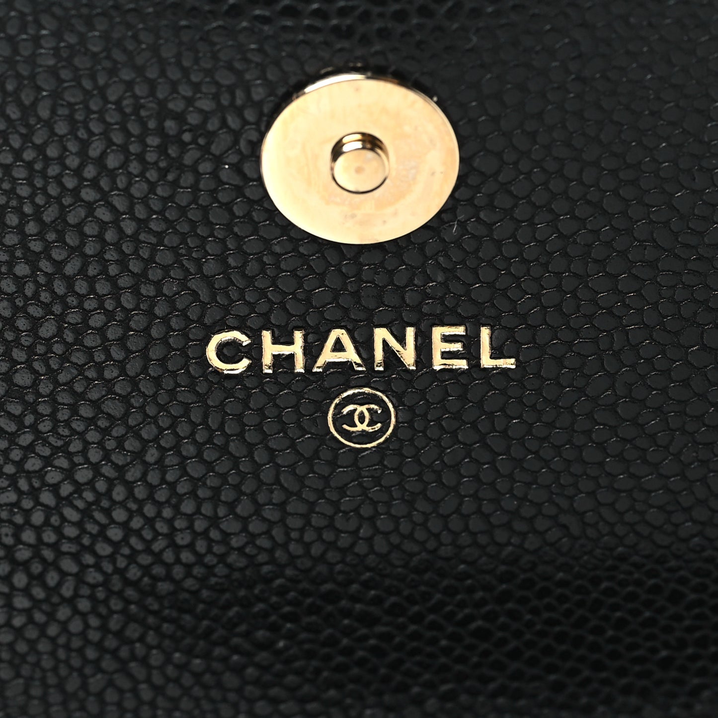 Caviar Quilted Business Affinity Clutch With Chain Black