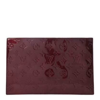 Louis Vuitton Vernis Pershing Square Clutch GM Rouge Fauviste 1 of 6
