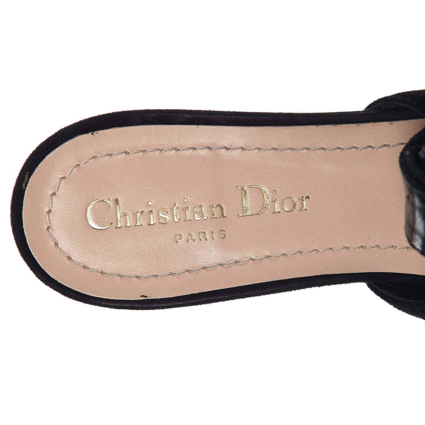 Suede Sweet D Sling-Back Ballet Flats 40 Black
