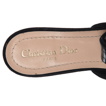 Christian Dior Suede Sweet D Sling-Back Ballet Flats 40 Black 6 of 7