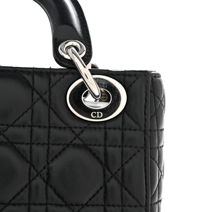 Christian Dior Lambskin Cannage Mini Lady Dior Black 12 of 12