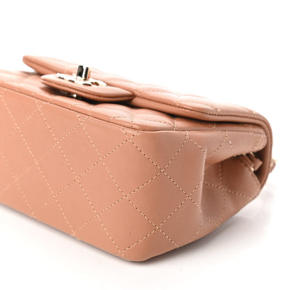 Chanel Lambskin Quilted Mini Square Flap Brown 7 of 11