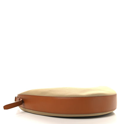 Khaite Canvas Calfskin Augustina Hobo Tan Honey 4 of 10