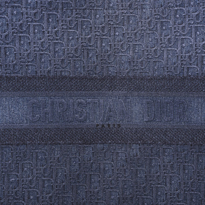 Christian Dior Oblique Denim Book Tote Denim Blue 9 of 10