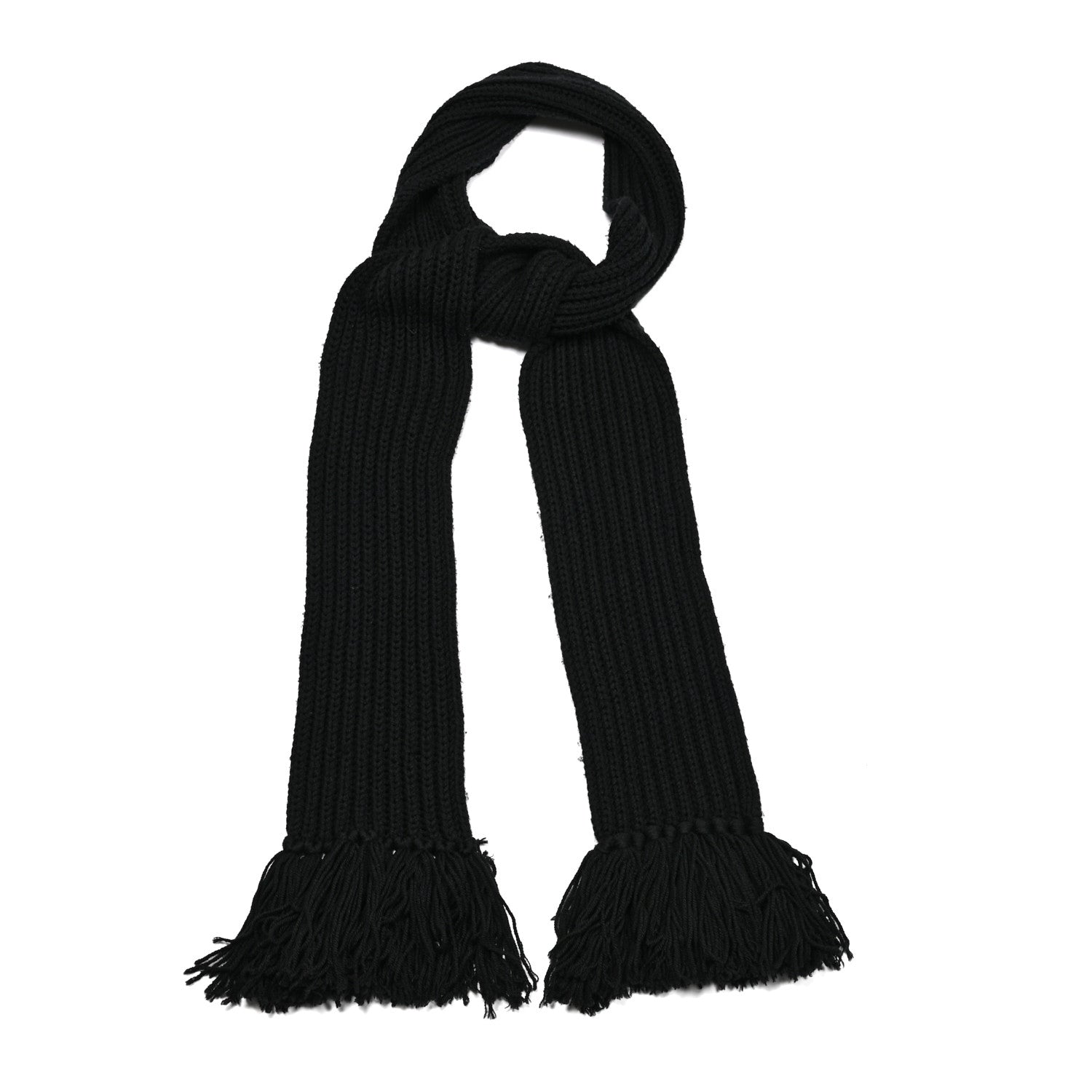 Gucci Wool Knit Scarf Black 1 of 5