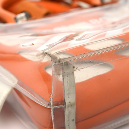 Off-White X Heron Preston PVC Transparent Crossbody Bag Orange White 11 of 19