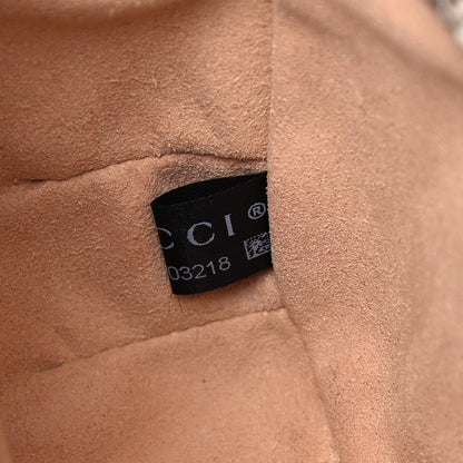 Gucci X BALENCIAGA GG Supreme Monogram Web Logo Print Mini Horsebit 1955 Shoulder Bag Beige Ebony 10 of 16
