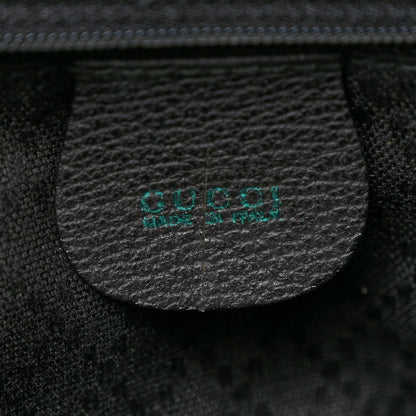 Gucci Suede Calfskin Bamboo Backpack Black 6 of 12