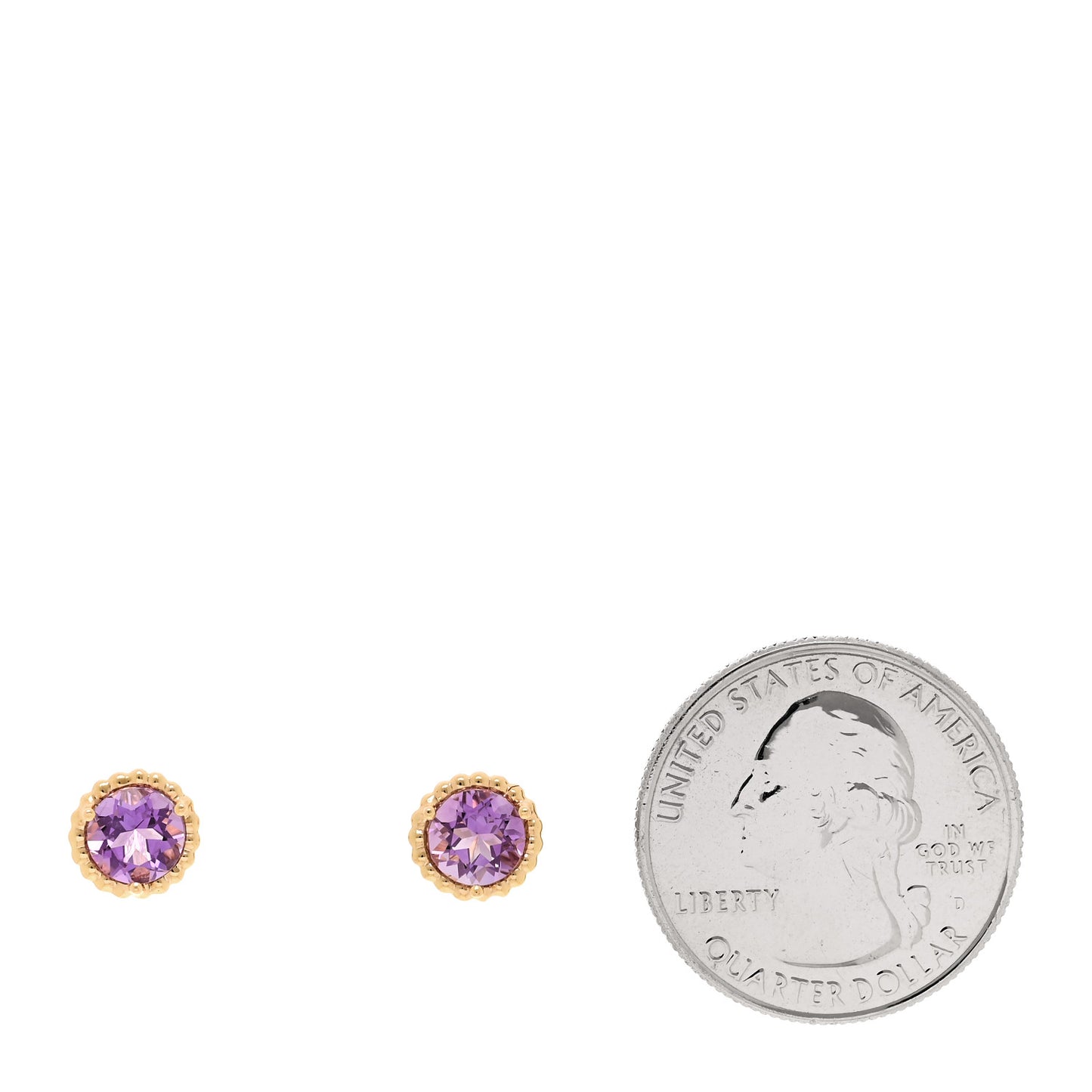 18K Rose Gold Amethyst Sparklers Earrings