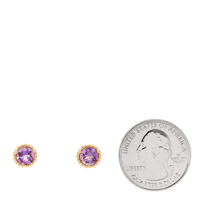 Tiffany 18K Rose Gold Amethyst Sparklers Earrings 2 of 4