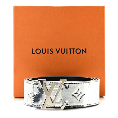 Louis Vuitton Monogram Miroir 40mm Reversible LV Initiales Belt 100 40 Silver 3 of 4