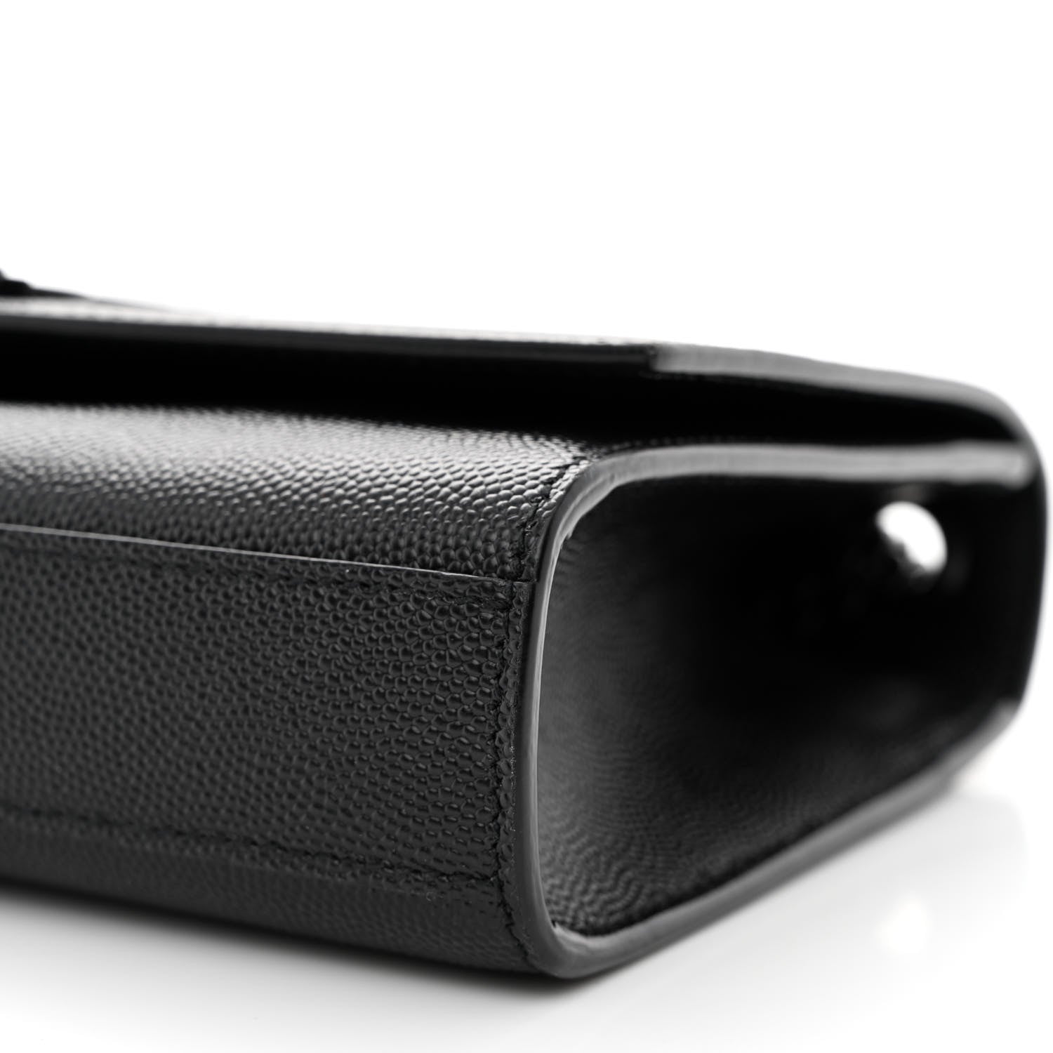 Saint Laurent Grain De Poudre Small Monogram Monochrome Kate Satchel Black 10 of 10