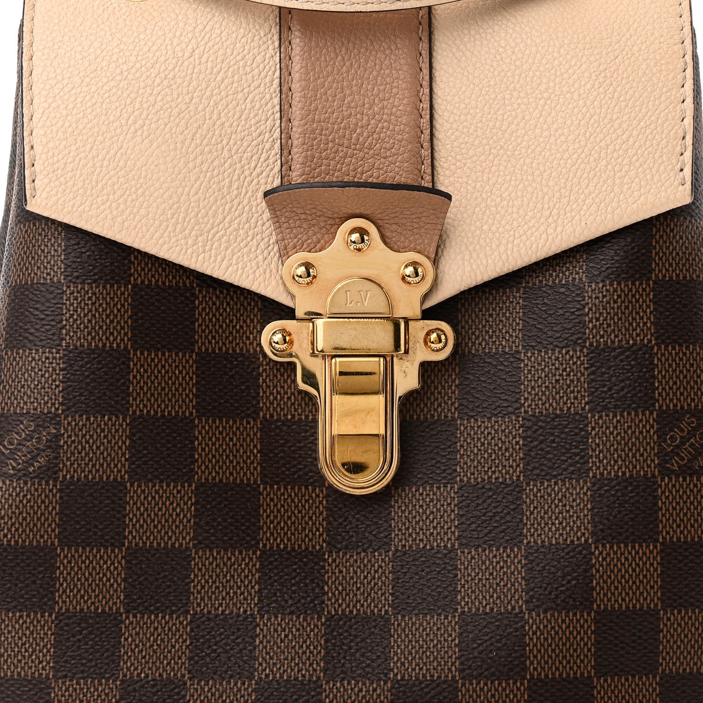 Damier Ebene Clapton Backpack Creme