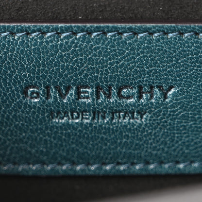 Givenchy Goatskin Suede Mini GV3 Shoulder Bag Prussian Blue Grey 6 of 9