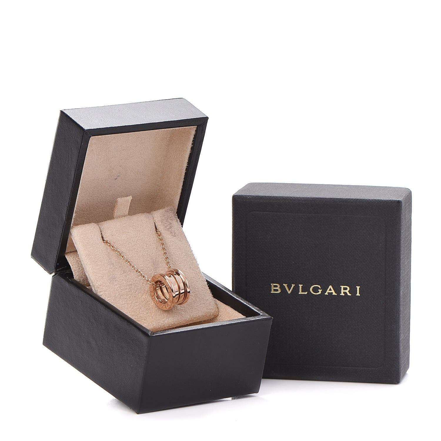 Bulgari 18K Rose Gold B.Zero1 Pendant Necklace 8 of 8