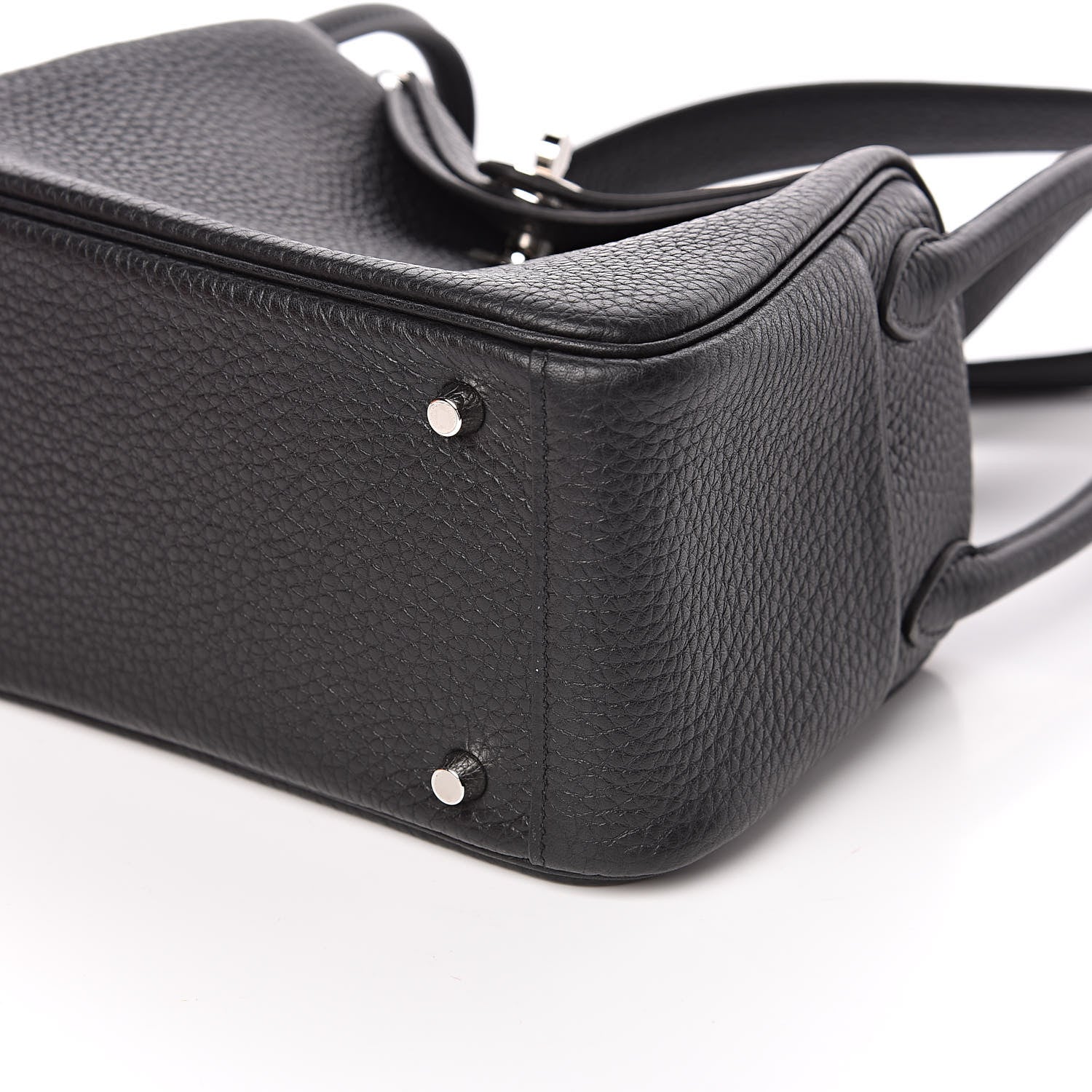 Hermes Taurillon Clemence Mini Lindy 20 Black 8 of 10