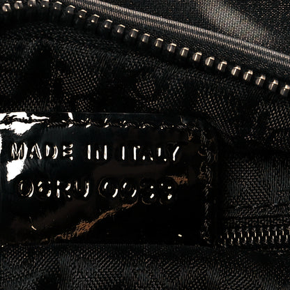 Christian Dior Coated Canvas Patent Cannage Medium Lady Dior Black 6 of 13