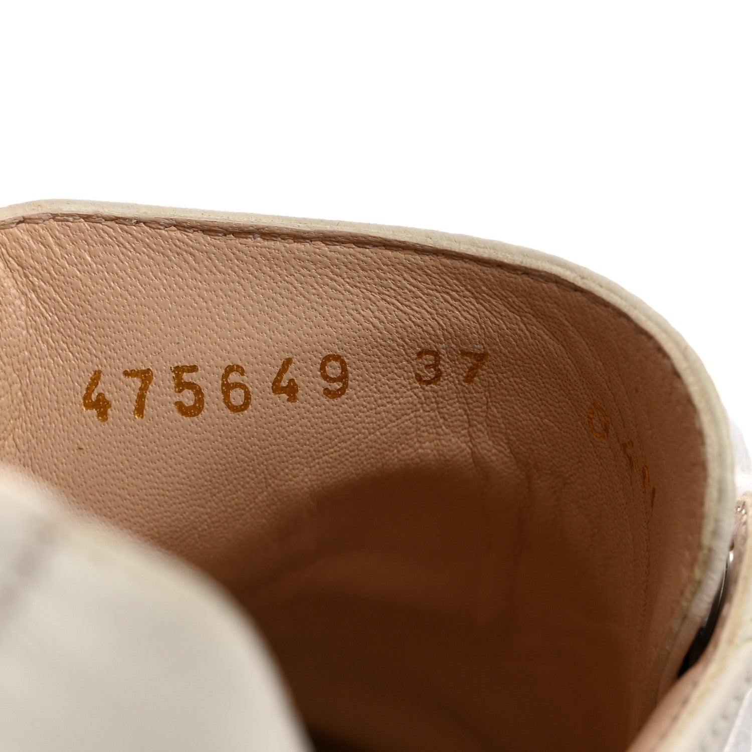 Gucci Calfskin Peggy Platform Sneakers 37 White 8 of 9