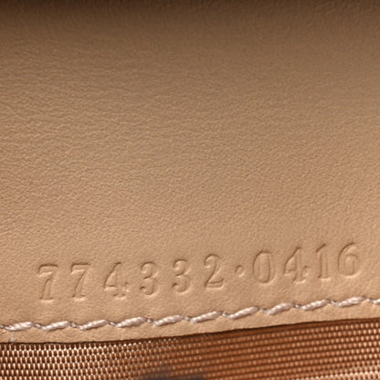 Gucci GG Supreme Monogram Calfskin Horsebit Print Card Case Beige Ebony Light Pink 7 of 8