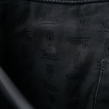 Gucci Guccissima Large New Ladies Web Hobo Black 13 of 18