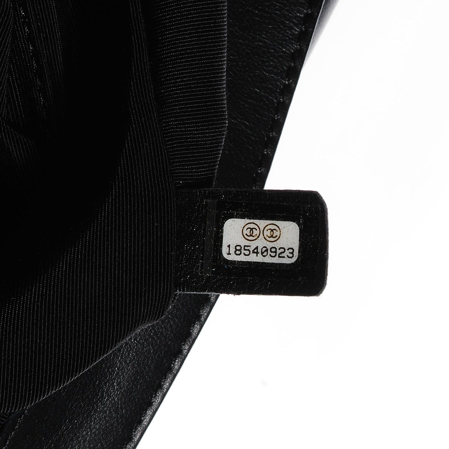 Calfskin Enchained Large Boy Flap Black