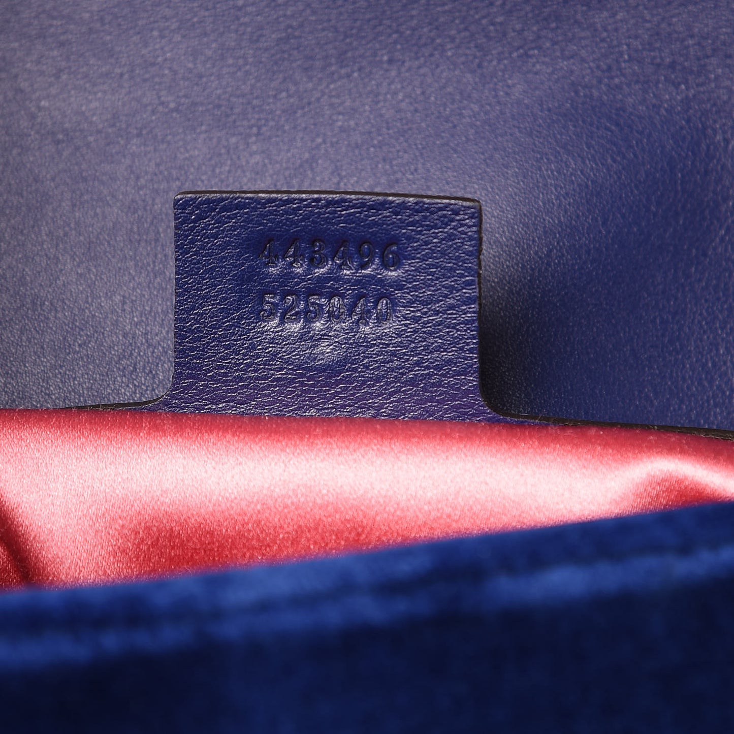Velvet Matelasse Medium GG Marmont Shoulder Bag Cobalt Blue